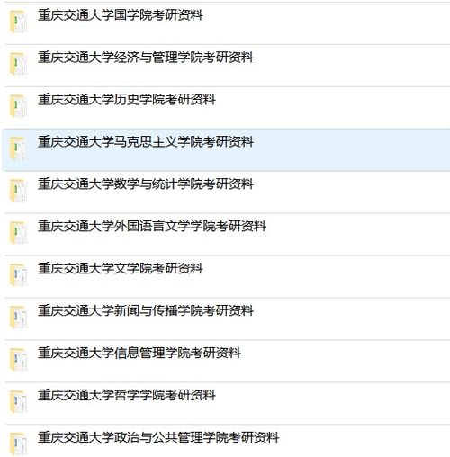 重庆交通大学交通运输考研