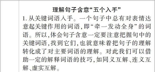 双文本阅读答题技巧
