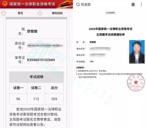 2021司法考试主观题多少分过